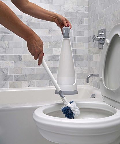 Unger No-Drip Toilet Brush Set, Flexible Neck Scrubber - Image 3