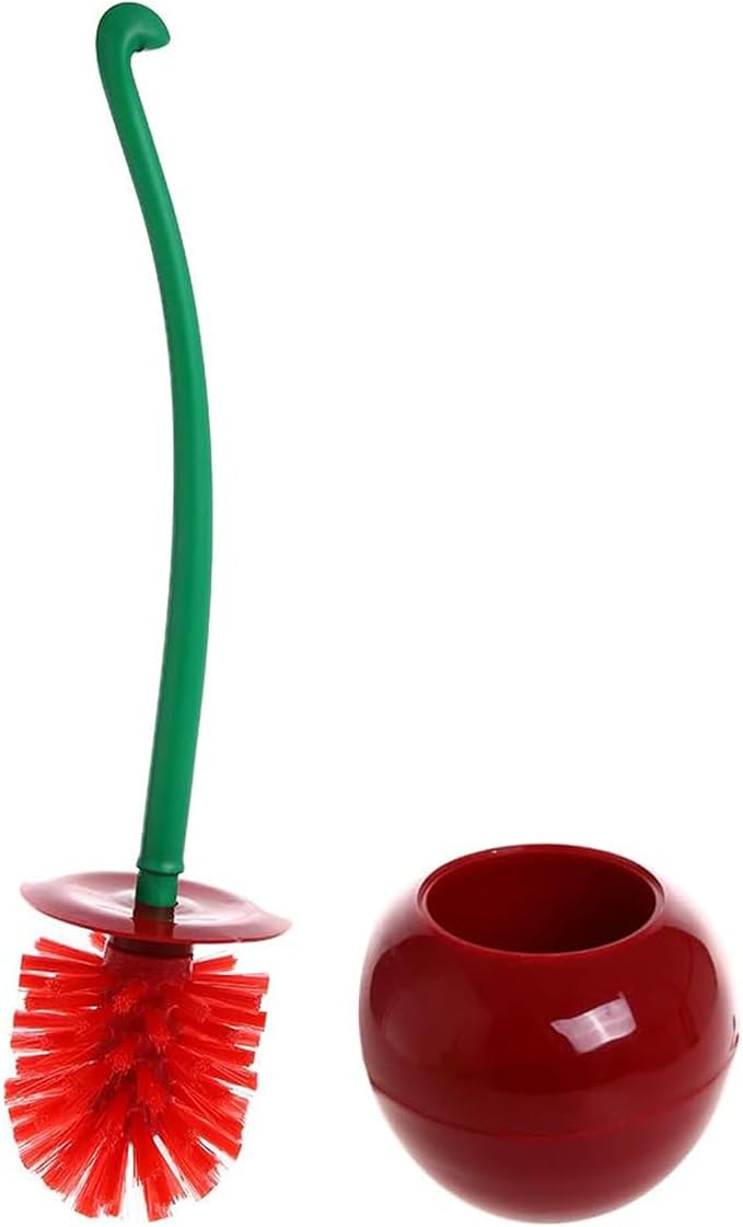 Creative Toilet Brush with Holder Bowl&Long Handle, Household Bathroom Cleaning by ADNIKIA