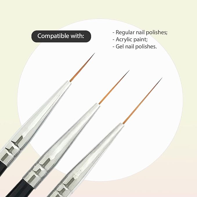 Winstonia Striping Nail Art Brushes - Image 4