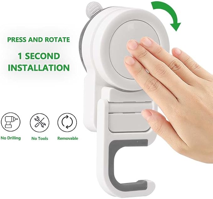 Suction Cup Mop Holder Wall Mount Broom Holder Mop Handle Hanger Household - Image 3