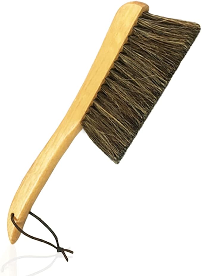 Counter Brush for Furniture Patio Woodworking Drafting Cleaning, Wooden Handle by SUPERWASHPLUS