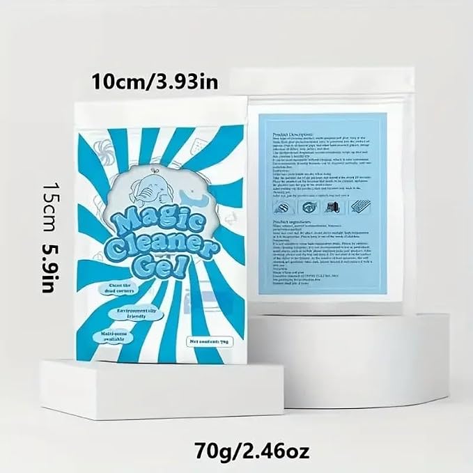 Car Cleaning Gel Slime – 70g Reusable Dust Remover - Image 4