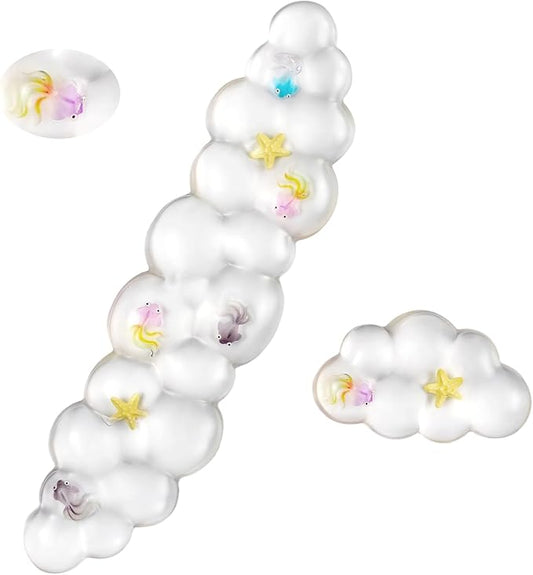 Gel Keyboard and Mouse Wrist Rest Set – Cute Clear Cloud Wrist Rest by Sumgsn
