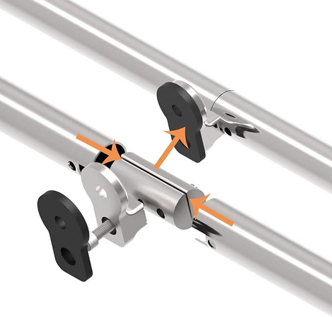 TSMST 6FT Sliding Barn Door Hardware Kit, Top Mount Stainless Steel Heavy Duty - Image 3