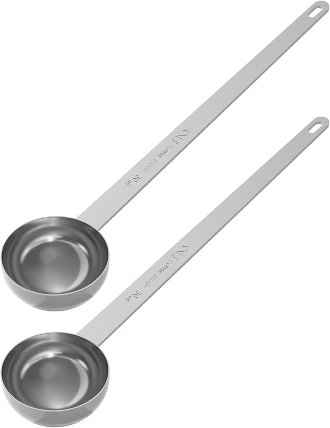 2PCS 2 Tablespoon Coffee Scoop, 9.5" Long Handle Measuring Spoon, Two tbsp by LEIFENY