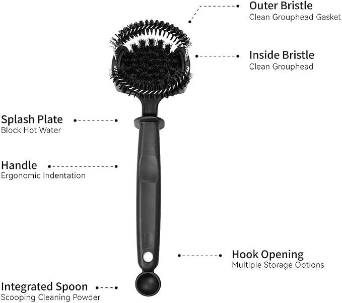 watchget Espresso Coffee Machine Cleaning Brush Espresso Group Head Cleaning - Image 8