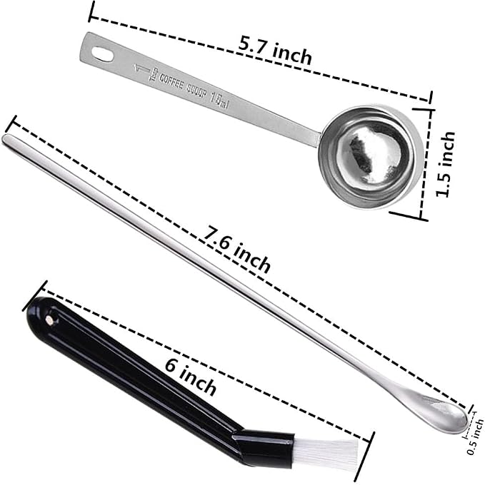 Coffee Scoop 1tbsp /15ml Measuring Spoons Tablespoon Stainless Steel Stirring - Image 2