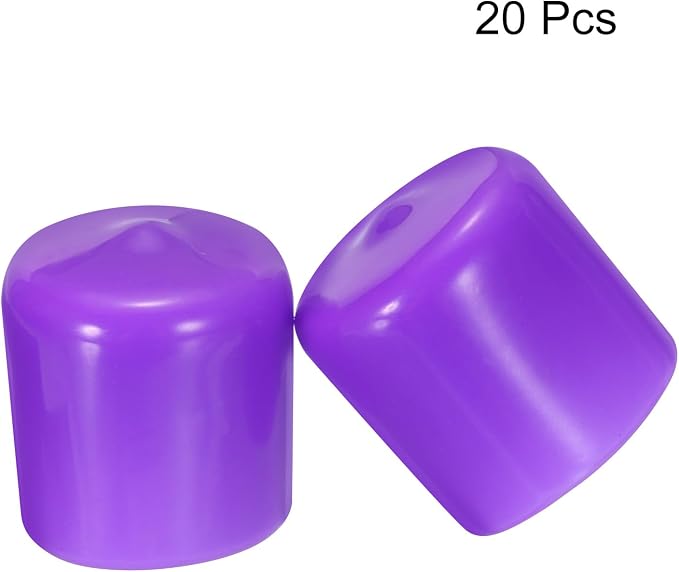 uxcell 20pcs Rubber End Caps 25mm ID Vinyl Round Tube Bolt Cap Cover Screw - Image 2