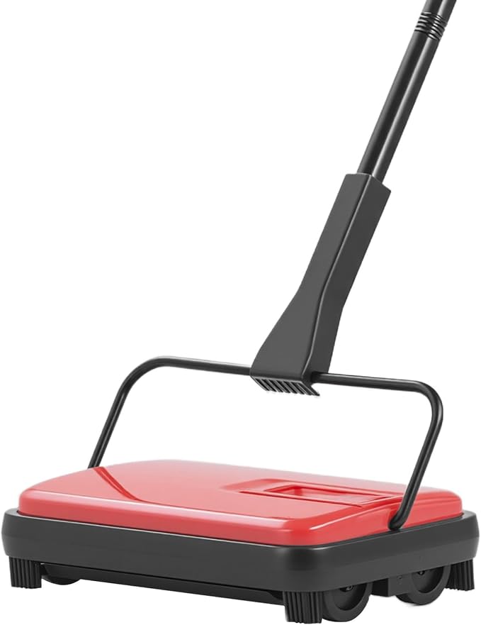 Happybuy Red Manual Carpet Sweeper - 300ml Dustbin - Image 9