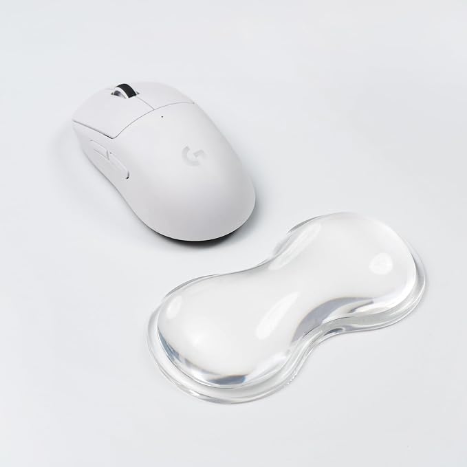 Ergonomic Silicone Gel Keyboard and Mouse Wrist Rest Set – Clear Wrist Rest - Image 6