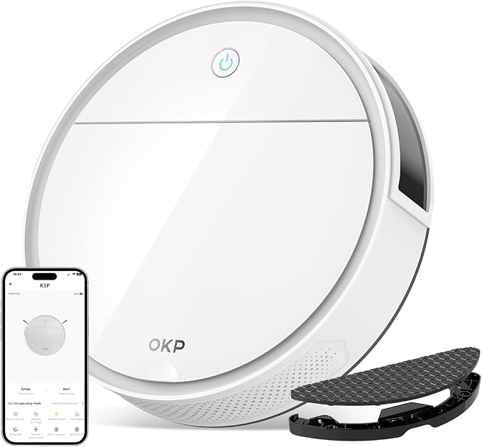OKP K5 Pro Robot Vacuum and Mop, 3 in 1 Mopping Robotic Vacuum by OKPRobotVacuum