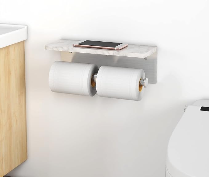 Brushed Nickel Toilet Paper Holder - Image 7
