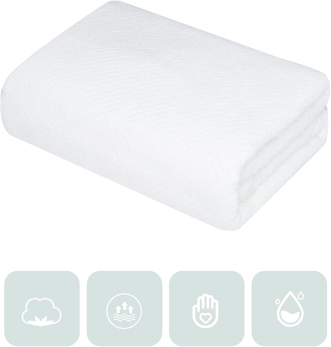 Bath Towel Set Pack of 2, 35 x 70 Inches Large Microfiber Bath Towels, and - Image 2