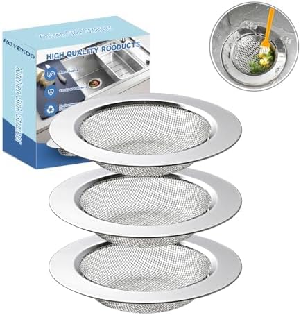 RQYEKDO Kitchen Sink Strainer Stainless Steel by rqyekdo
