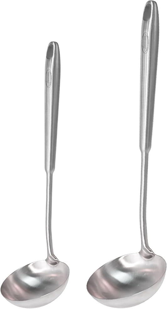 Newness 2 Pack Soup Ladle, Resilient 304 Stainless Steel Soup Spoon by NewnessFocusOnStainlessSteel