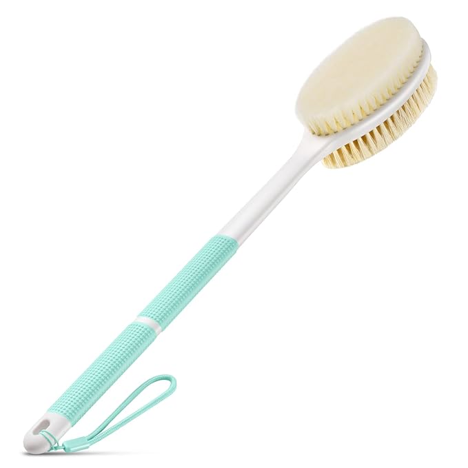 Back Scrubber Anti Slip for Shower, Back Brush Long Handle by Backski