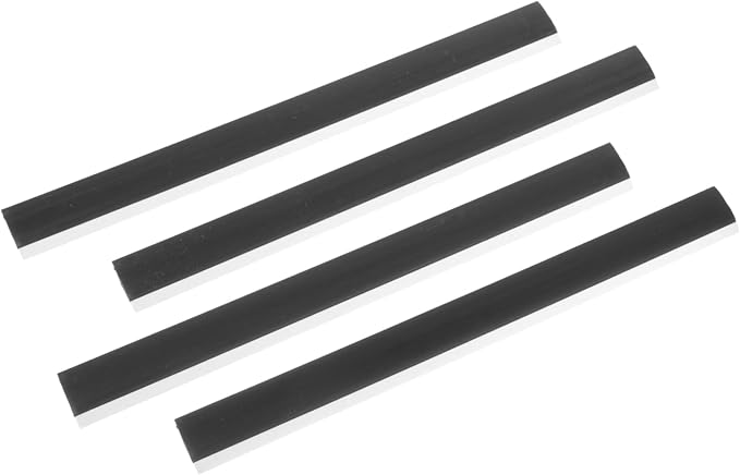 GALPADA 4pcs Dustpan Lip Replacement Dust Pan Edge Strip Rubber Strip by GALPADA