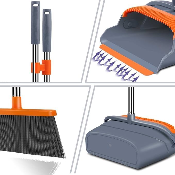 Broom and Dustpan Set – Upright Standing Broom - Image 8
