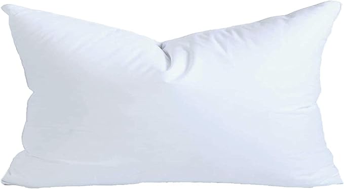 MoonRest® 16x22 Inch Synthetic Down Alternative Rectangle Pillow Insert Form Stuffer for Sofa Shams, Decorative Throw Pillow, Cushion and Bed Pillow Stuffing - Hypoallergenic 16“X 22”
