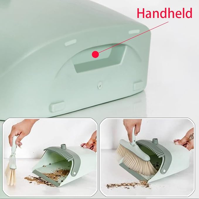 Broom and Dustpan Set for Home, Long Handle Dust Pan and Broom Combo for Indoor - Image 9