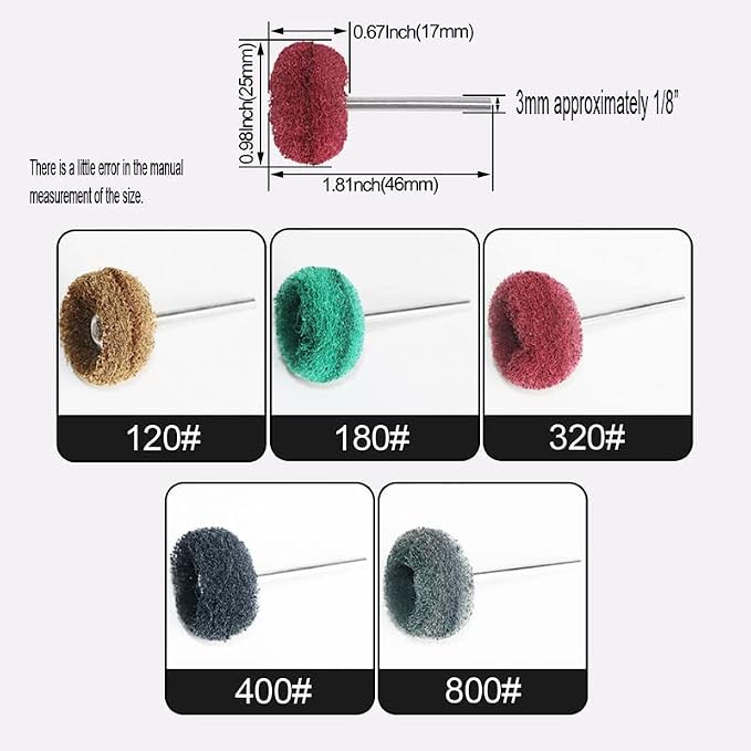 50PCS Abrasive Buffing Polishing Wheel Set - Image 2