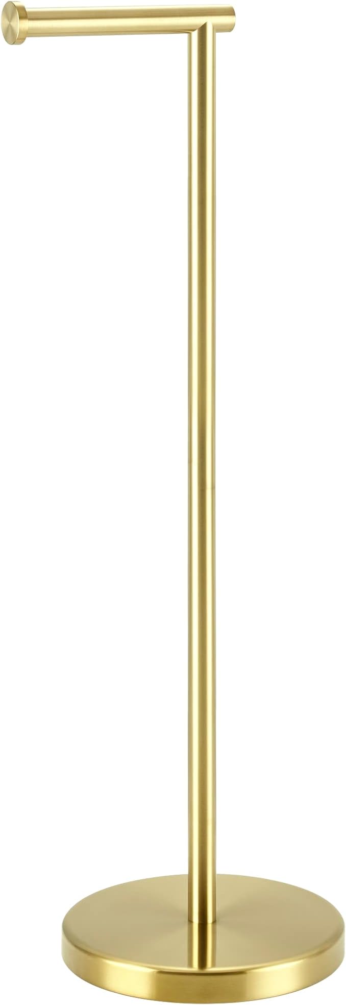 KES Gold Toilet Paper Holder Stand 26" H, Free Standing Toilet Paper Roll Holder by KES