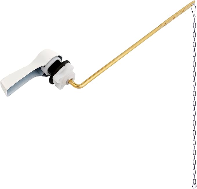 Hibbent Universal Metal Front Mount Toilet Handle Replacement Kit, Brass Toilet by Hibbent