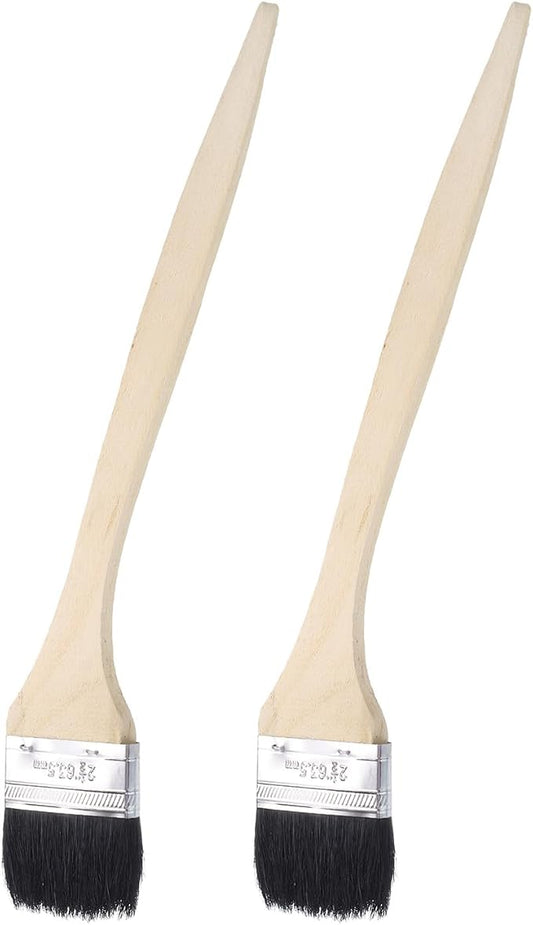 uxcell 2pcs Bent Radiator Paint Brush 2.5" Width Curved Wall Paint Soft Bristle by uxcell