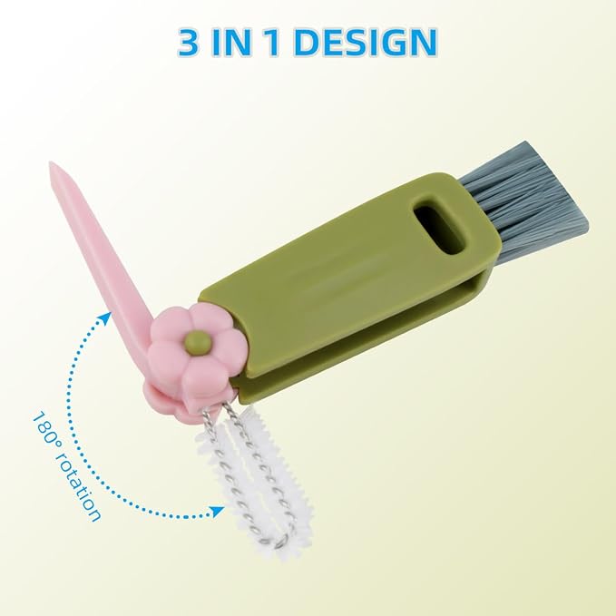 3 Pcs 3 in 1 Cup Lid Cleaning Brush Crevice Cleaning Brush - Image 5