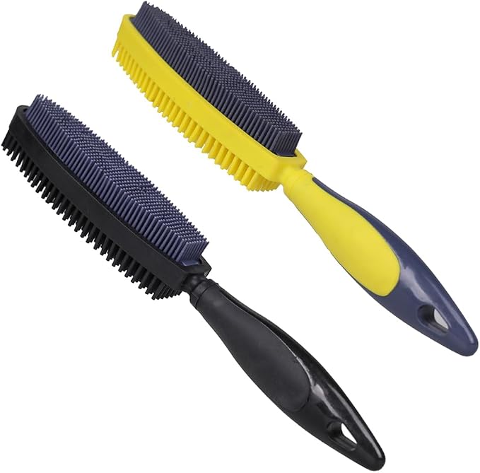 Rubber Pet Hair Removal Brush, Dogs Cats Hair Lint Remover Tool Massage Bath by Unknown