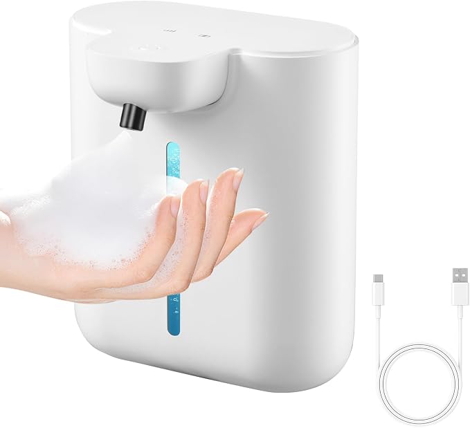 Automatic Soap Dispenser, 17oz/500ML Large Capacity Touchless Foaming Hand Soap by XINKORA