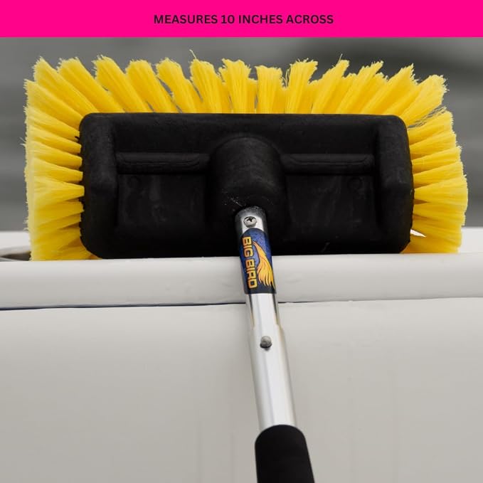 Big Bird Brush Yellow Boat Deck Scrub Brush - Image 7