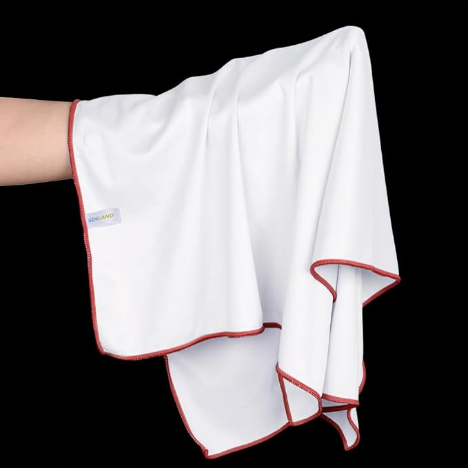 SINLAND Microfiber Glass Polishing Cloths Large Size Thick Lintless Drying - Image 4