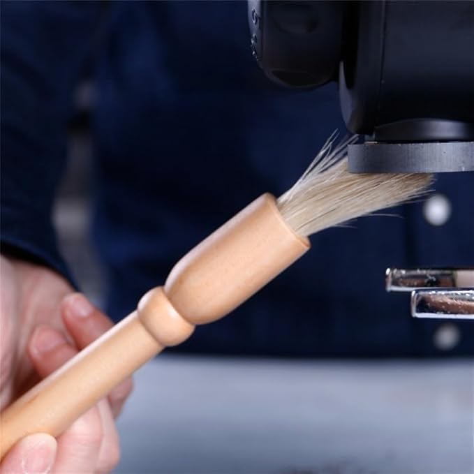 Coffee Grinder Cleaning Brush 2Pcs, Wood Handle & Natural Bristles Wood Dusting - Image 7