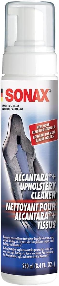 SONAX Upholstery and Alcantara Cleaner, Foaming Alcantara Cleaning, Dirt and by SONAX