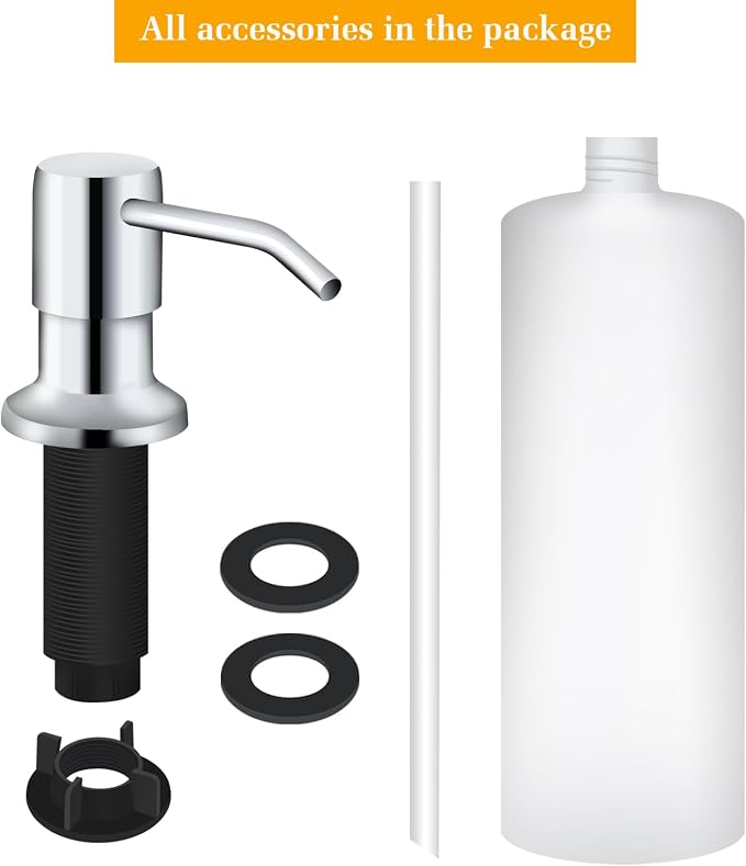Soap Dispenser for Kitchen Sink, Built in Sink Soap Dispenser Lotion Dispenser - Image 5
