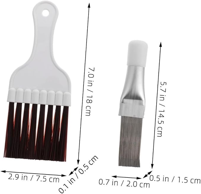 Cabilock 3 Sets Air Conditioner Fin Cleaner Set Fin Comb Thin Radiator Cleaner - Image 2