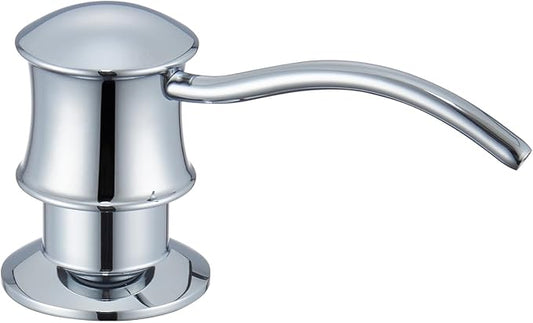 Built in Soap Dispenser for Kitchen Sink Countertop, Solid Brass Pump Head Long by WINKEAR