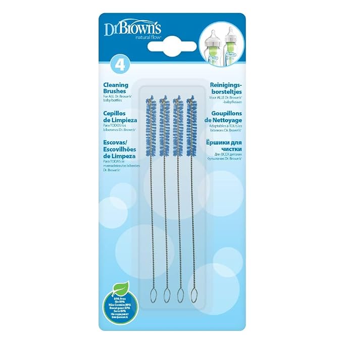 Dr. Brown's Natural Flow Baby Bottle Vent System Cleaning Brushes and - Image 2