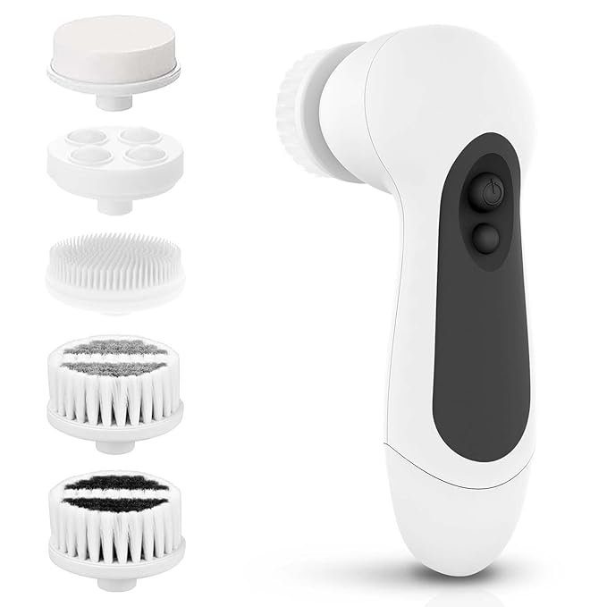 Waterproof Facial Cleansing Spin Brush Set by CLSEVXY