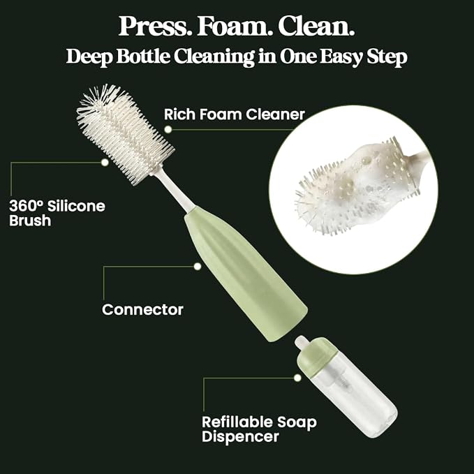 Bottle Brush Set Cleaner Silicone Brushes - Image 2