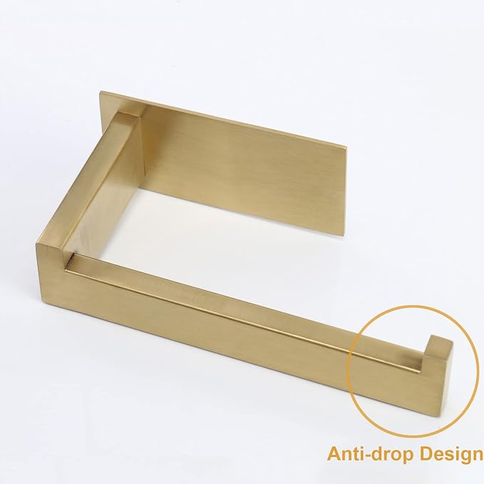 Toilet Paper Holder, Self Adhesive Tissue Holder Stainless Steel Rustproof - Image 4