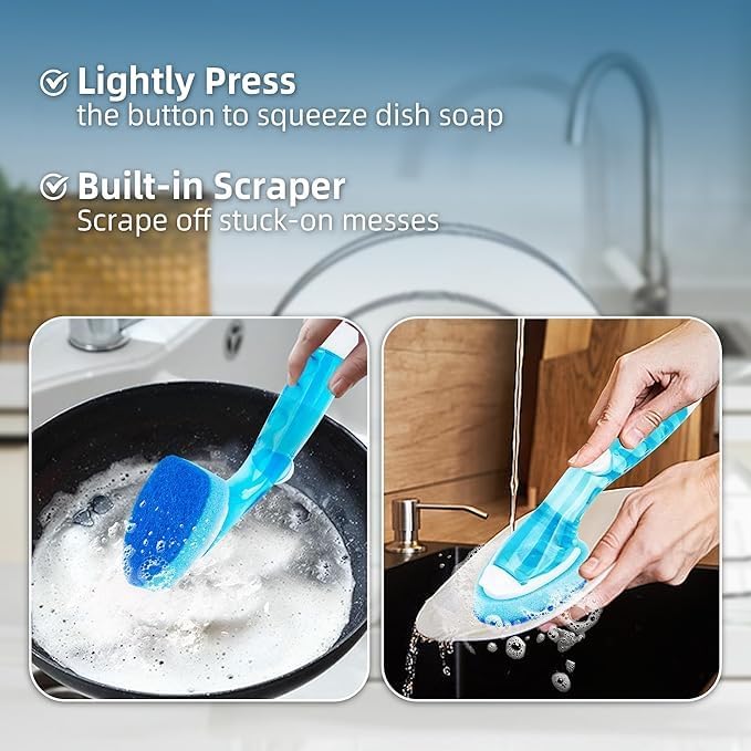 Dish Wand Sponge Refills, 6 Sponges Replacement Heads DishWand Non Scratch - Image 7