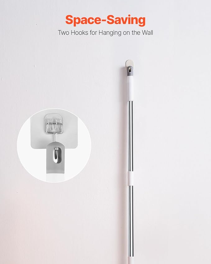 VEVOR Pet Hair Removal Broom, 58.46 in Adjustable Long Handle, Rubber Broom - Image 6