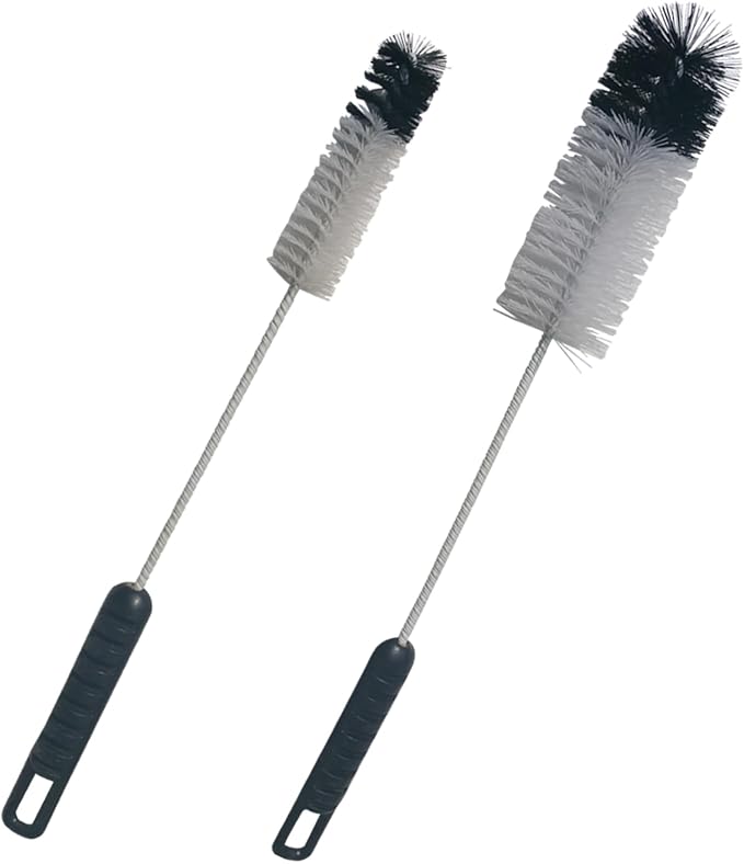 Coralpearl Bottle Brushes Thin Long Handle X 2, Utility Skinny Wire Cleaner Set by Coralpearl