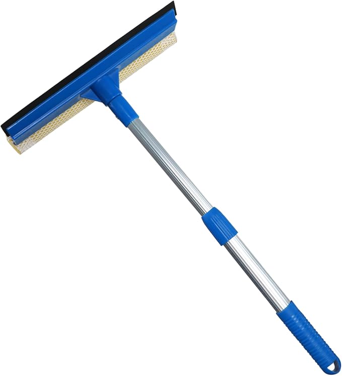 Professional Window Squeegee, 2 in 1 Squeegee Window Cleaner by Bryquelin