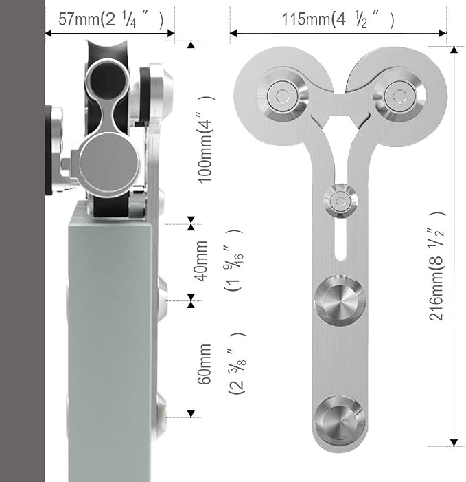 TSMST 10.5FT Sliding Barn Door Hardware Kit, Stainless Steel, Heavy Duty - Image 3