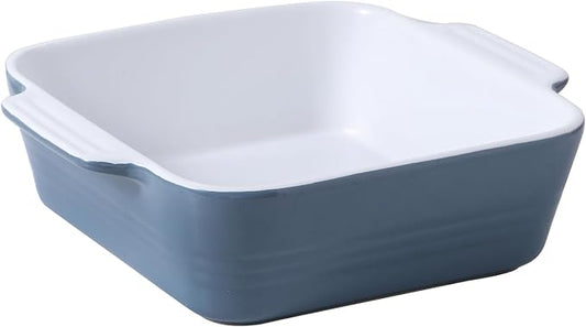 DOWAN 8x8 Baking dish, Square Baking Pan, Ceramic Casserole Dishes by DOWAN