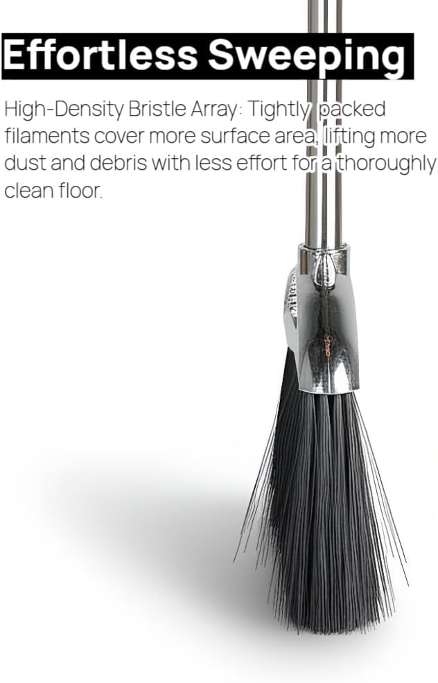 Indoor Soft Bristles Sweeping Broom, Long Handle Kitchen Angle Broom - Image 5