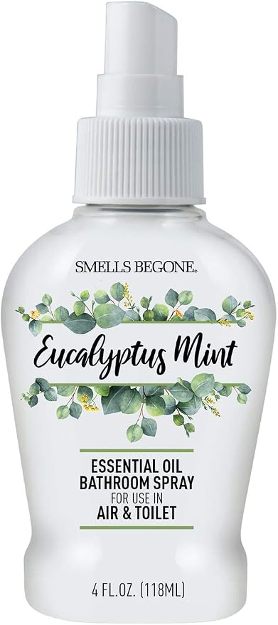 SMELLS BEGONE 4 oz Essential Oil Air Freshener Bathroom Spray by SMELLSBEGONE